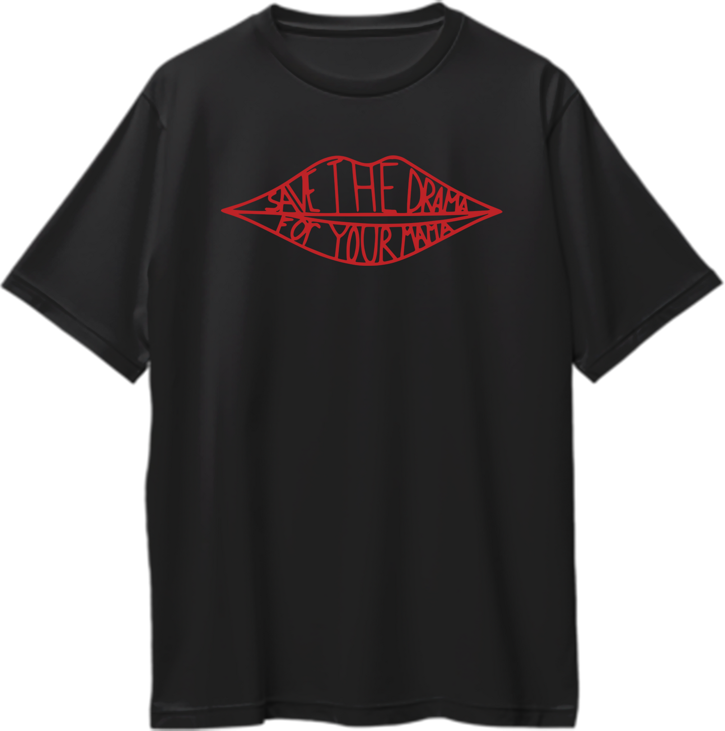 Oversized unisex t-shirt featuring the phrase “Save The Drama For Your Mama” inspired by Rachel Green’s t-shirt from Friends.