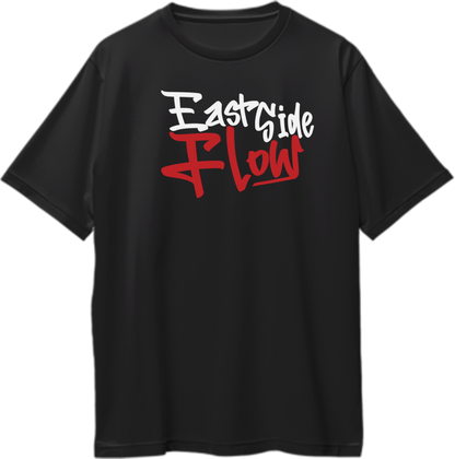 "Front view of East Side Flow Sidhu Moose Wala oversized unisex t-shirt with bold print."