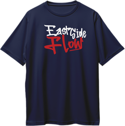 "Front view of East Side Flow Sidhu Moose Wala oversized unisex t-shirt with bold print."
