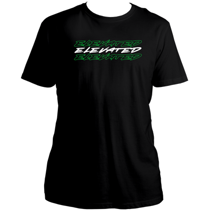 Black Elevated Unisex T-Shirt with Punjabi music-inspired Elevated text print by Garrari