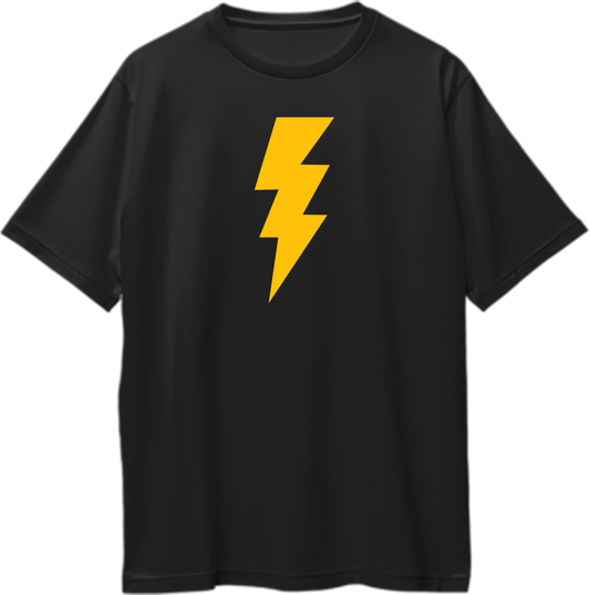 Sheldon Cooper Bolt Oversized Unisex T-Shirt inspired by The Big Bang Theory, featuring bold lightning bolt design in oversized fit.