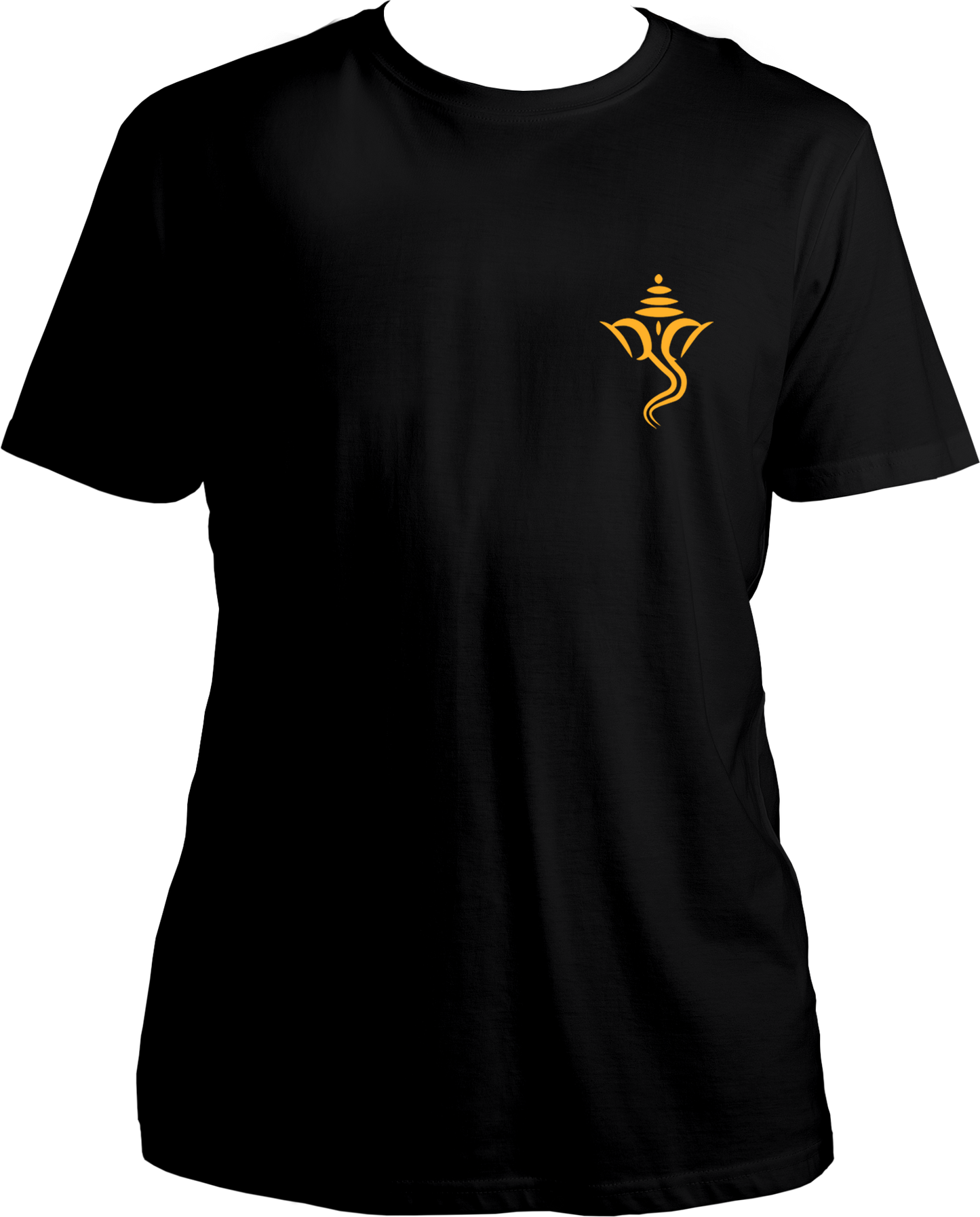 Front view of Ganesh Ji Unisex T-Shirt showcasing Lord Ganesha’s image in vibrant colors.
