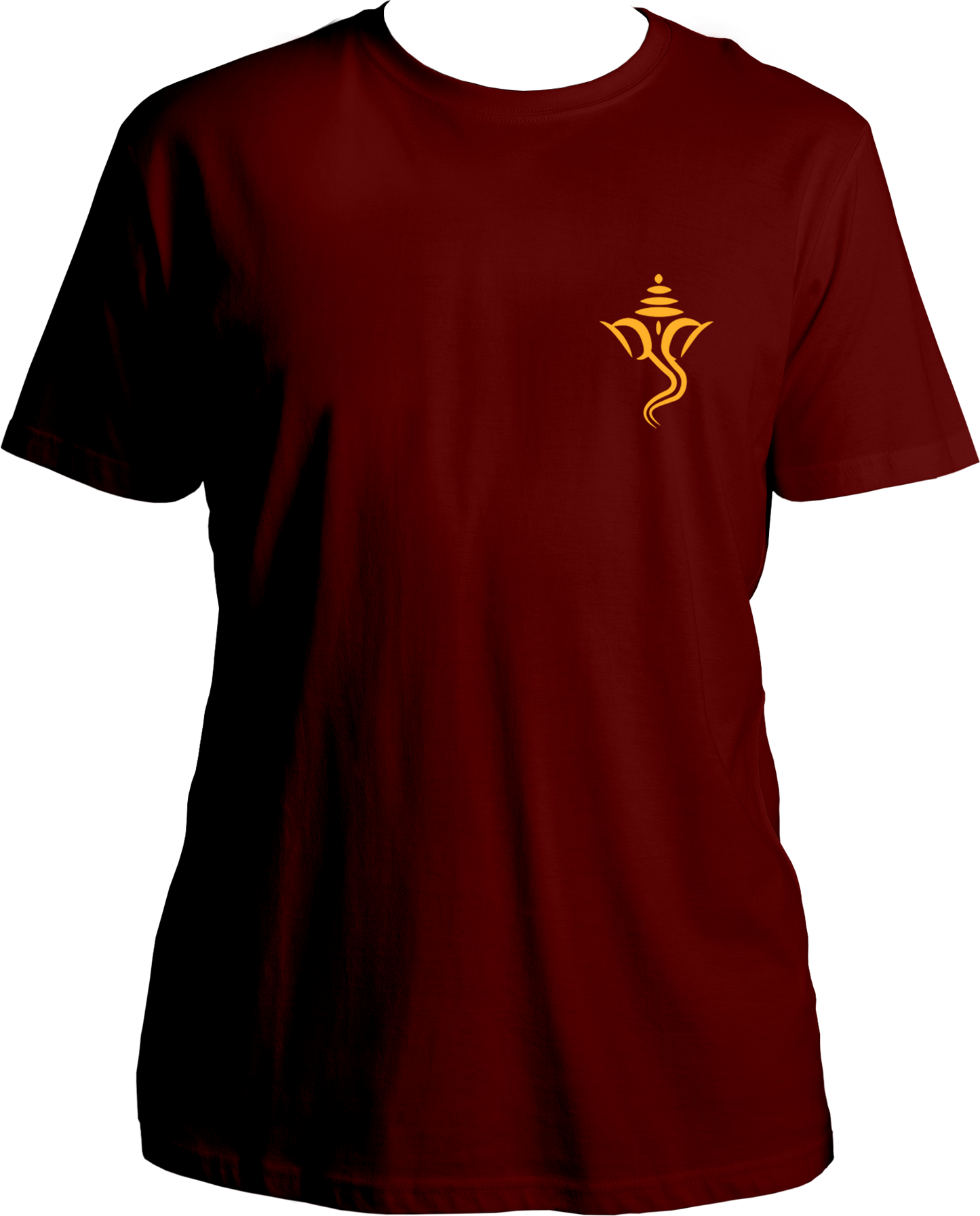 Front view of Ganesh Ji Unisex T-Shirt showcasing Lord Ganesha’s image in vibrant colors.