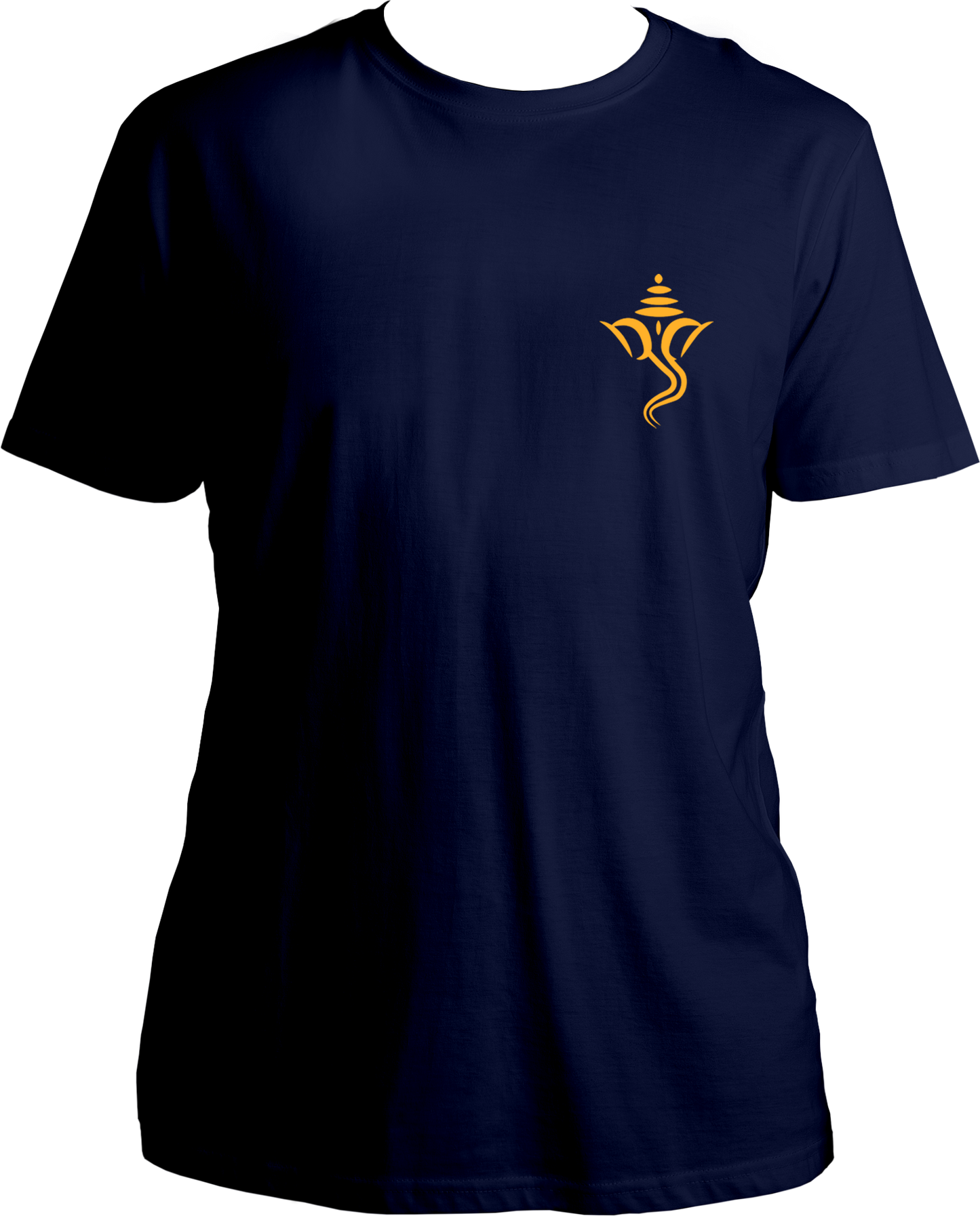 Front view of Ganesh Ji Unisex T-Shirt showcasing Lord Ganesha’s image in vibrant colors.