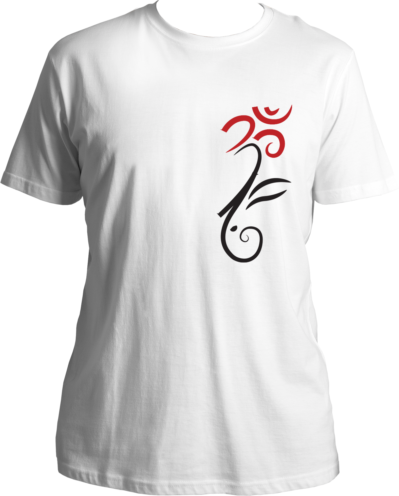 Front view of Om Ganesha Unisex T-Shirt featuring the Om symbol and Lord Ganesha design.