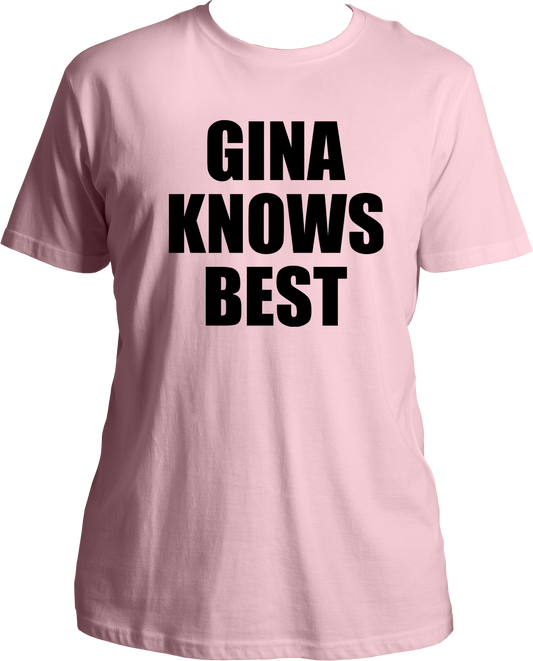 Welcome to our T-shirt universe, where fandom meets fashion! Introducing our Unisex Cotton T-shirt from the TV Shows category, specifically under the Brooklyn Nine-Nine subcategory. Get ready to flaunt your love for the show with our hilarious "Gina Knows Everything" print!