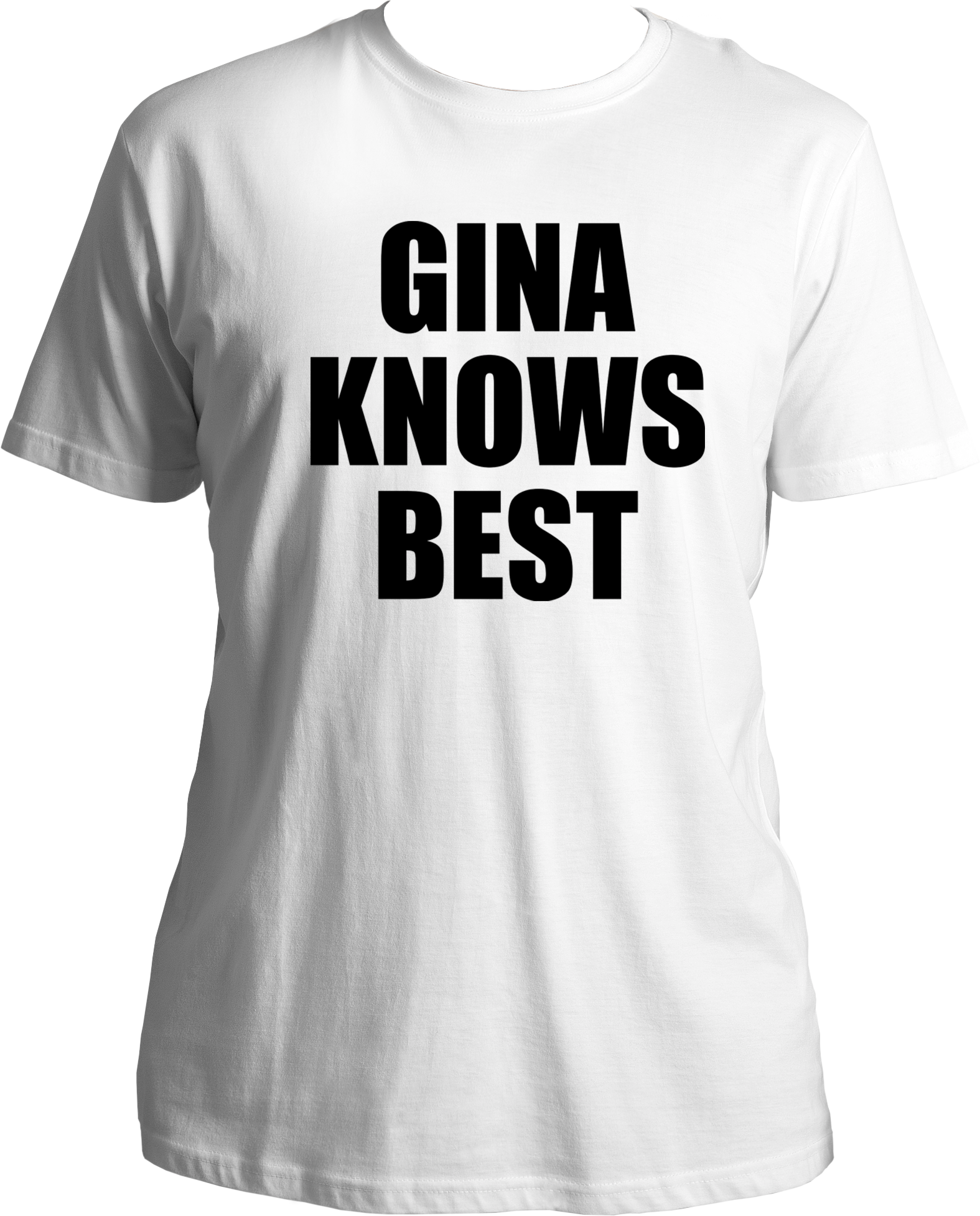 Welcome to our T-shirt universe, where fandom meets fashion! Introducing our Unisex Cotton T-shirt from the TV Shows category, specifically under the Brooklyn Nine-Nine subcategory. Get ready to flaunt your love for the show with our hilarious "Gina Knows Everything" print!