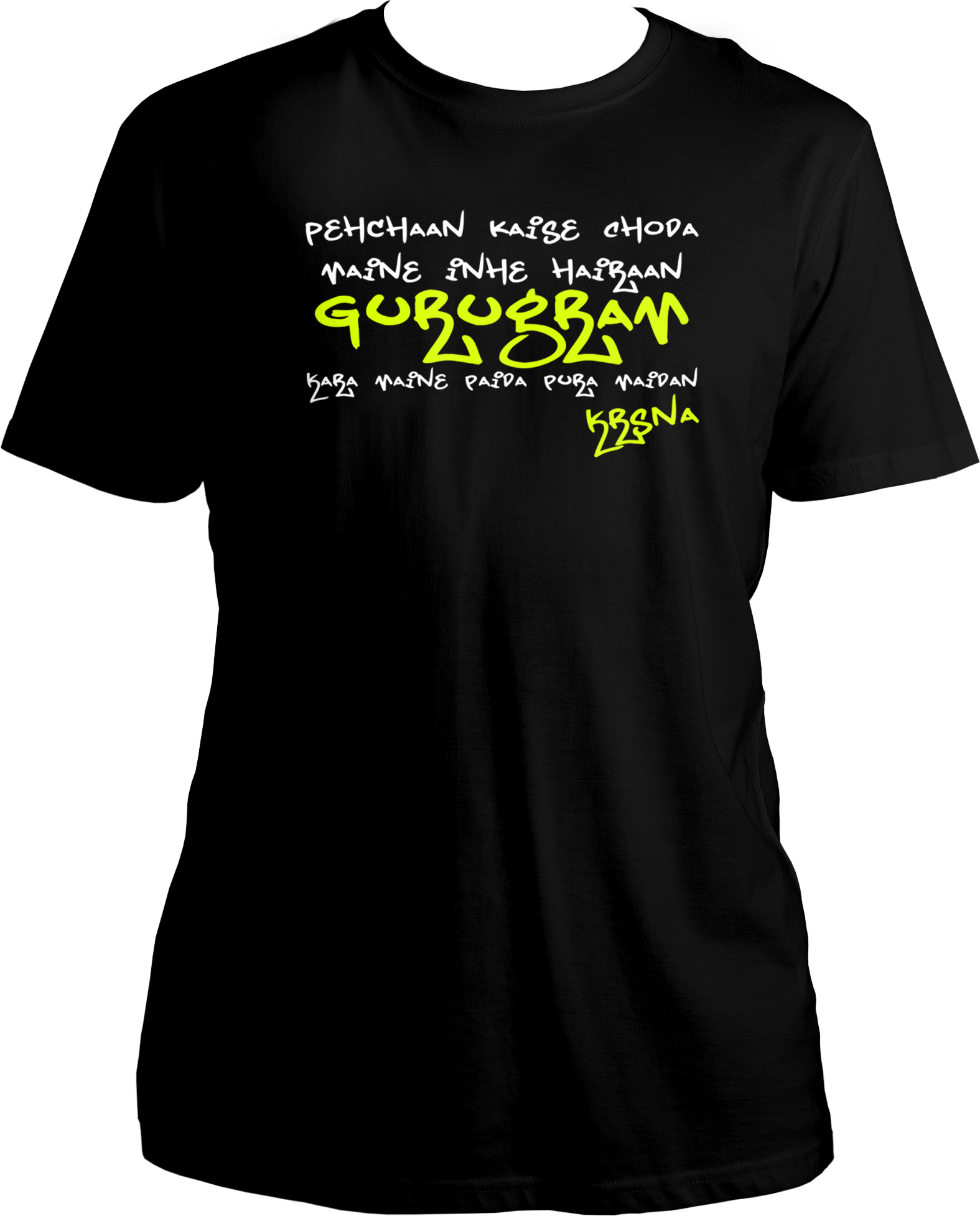 Get ready to elevate your style with the KR$NA Khatta Flow Unisex Cotton T-Shirt, a must-have for all true fans of the hip-hop legend. Featuring the iconic lines "Pehchaan kaise choda maine inhe hairaan" from KR$NA’s electrifying verse in the song "Khatta Flow," this tee embodies the bold and impactful spirit of his music.