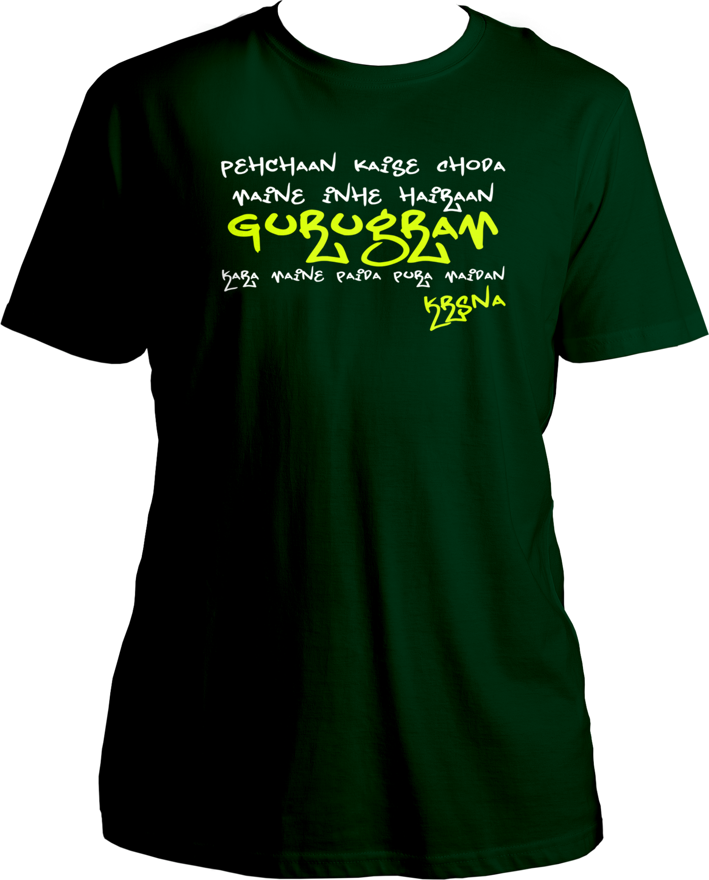 Get ready to elevate your style with the KR$NA Khatta Flow Unisex Cotton T-Shirt, a must-have for all true fans of the hip-hop legend. Featuring the iconic lines "Pehchaan kaise choda maine inhe hairaan" from KR$NA’s electrifying verse in the song "Khatta Flow," this tee embodies the bold and impactful spirit of his music.