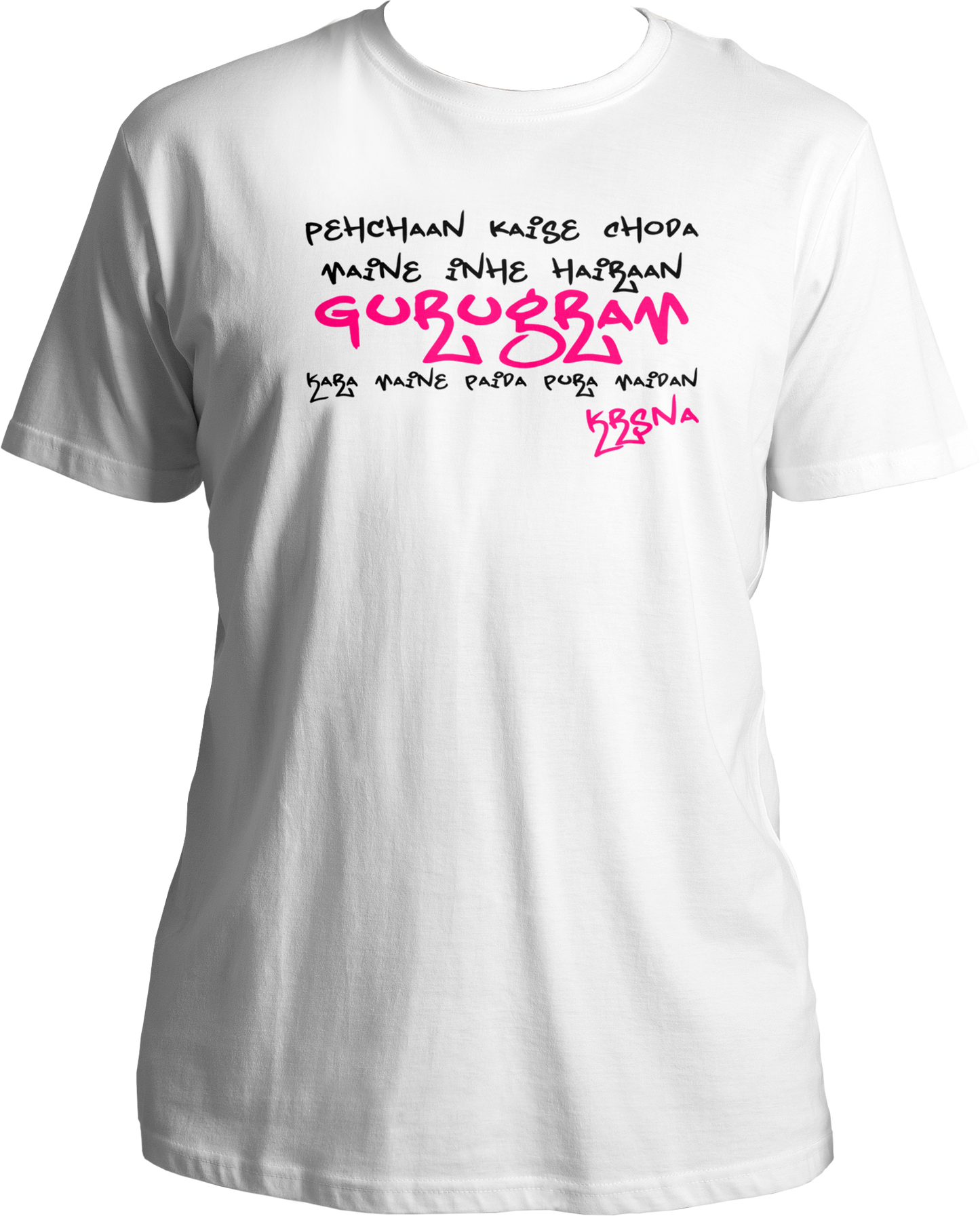 Get ready to elevate your style with the KR$NA Khatta Flow Unisex Cotton T-Shirt, a must-have for all true fans of the hip-hop legend. Featuring the iconic lines "Pehchaan kaise choda maine inhe hairaan" from KR$NA’s electrifying verse in the song "Khatta Flow," this tee embodies the bold and impactful spirit of his music.