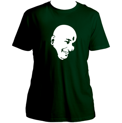 Dark Green Guruji unisex T-shirt with Guruji spiritual print by Garrari