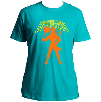Aqua Blue Hanuman Ji unisex T-shirt with Hanuman devotional print by Garrari