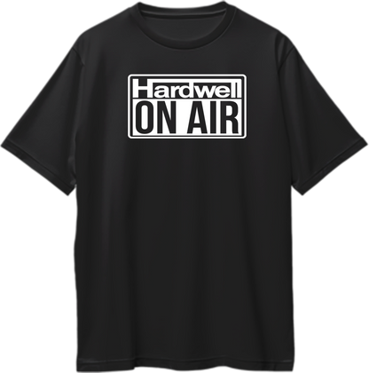 Hardwell On Air Oversized Unisex T-Shirt for EDM fans and Hardwell lovers, perfect for concerts, festivals, or casual wear.