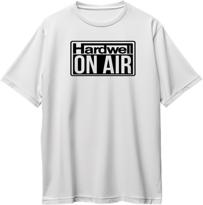 Hardwell On Air Oversized Unisex T-Shirt for EDM fans and Hardwell lovers, perfect for concerts, festivals, or casual wear.