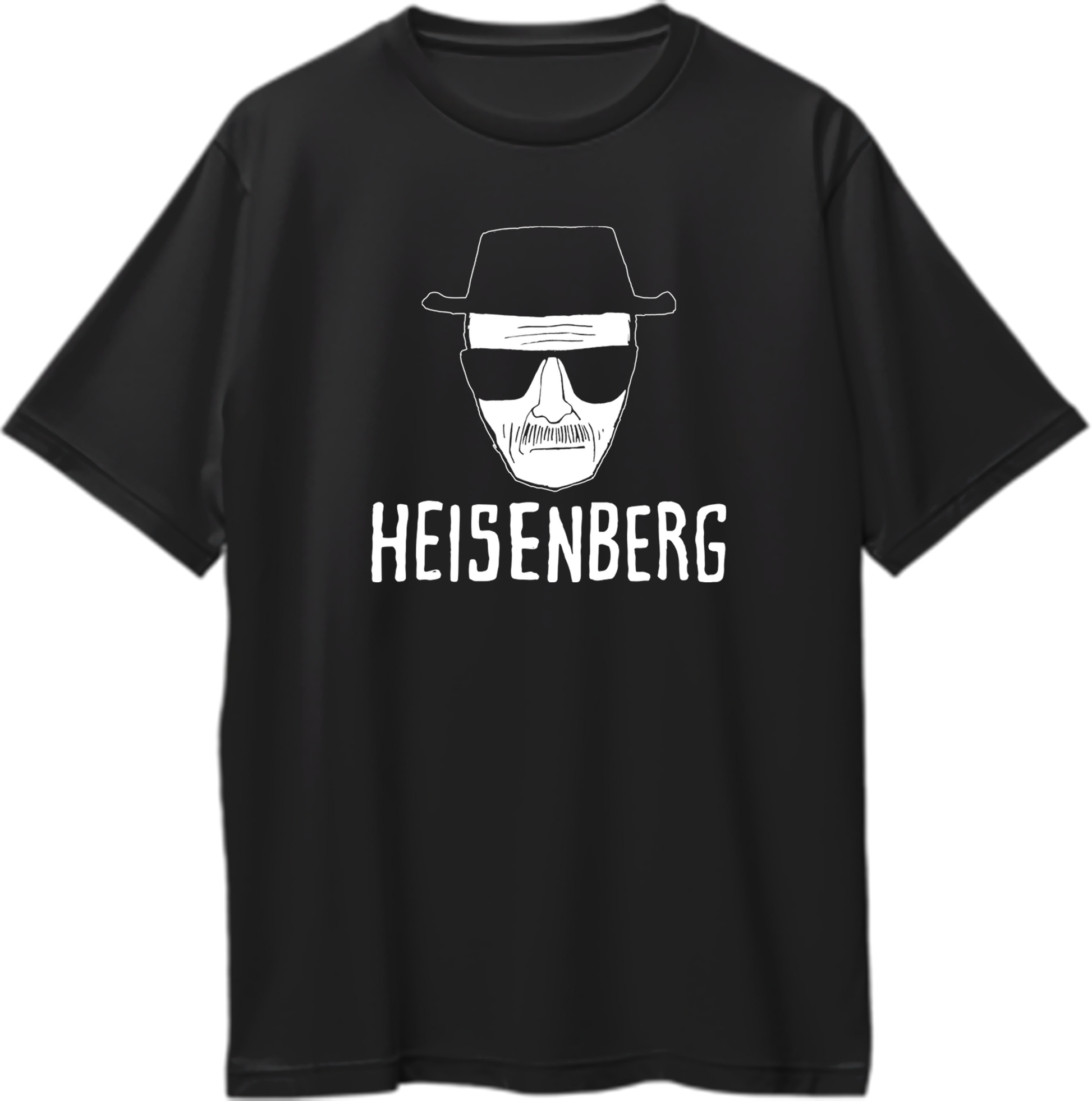 Heisenberg Breaking Bad Oversized Unisex T-Shirt featuring the iconic Heisenberg silhouette, perfect for fans of Breaking Bad.