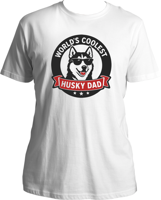 World’s Coolest Husky Dad unisex regular fit tee
