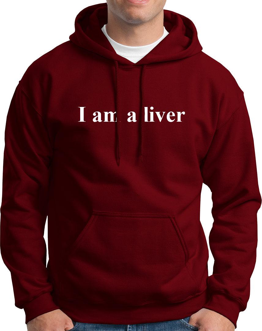 Famous Orry's Famous quote, I Am A Liver Unisex Cotton Hoodie for you all. So if you also like orry who is a liver, this is a must wear for you. Grab your I Am A Liver Hood Right now