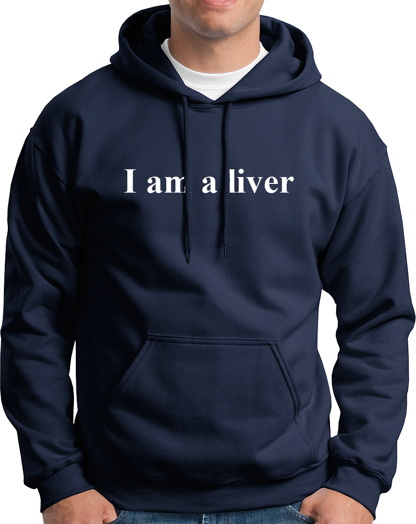 Famous Orry's Famous quote, I Am A Liver Unisex Cotton Hoodie for you all. So if you also like orry who is a liver, this is a must wear for you. Grab your I Am A Liver Hood Right now