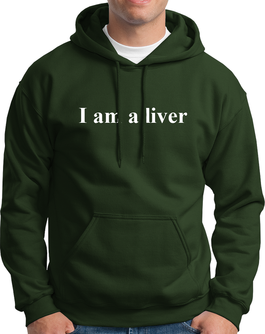Famous Orry's Famous quote, I Am A Liver Unisex Cotton Hoodie for you all. So if you also like orry who is a liver, this is a must wear for you. Grab your I Am A Liver Hood Right now