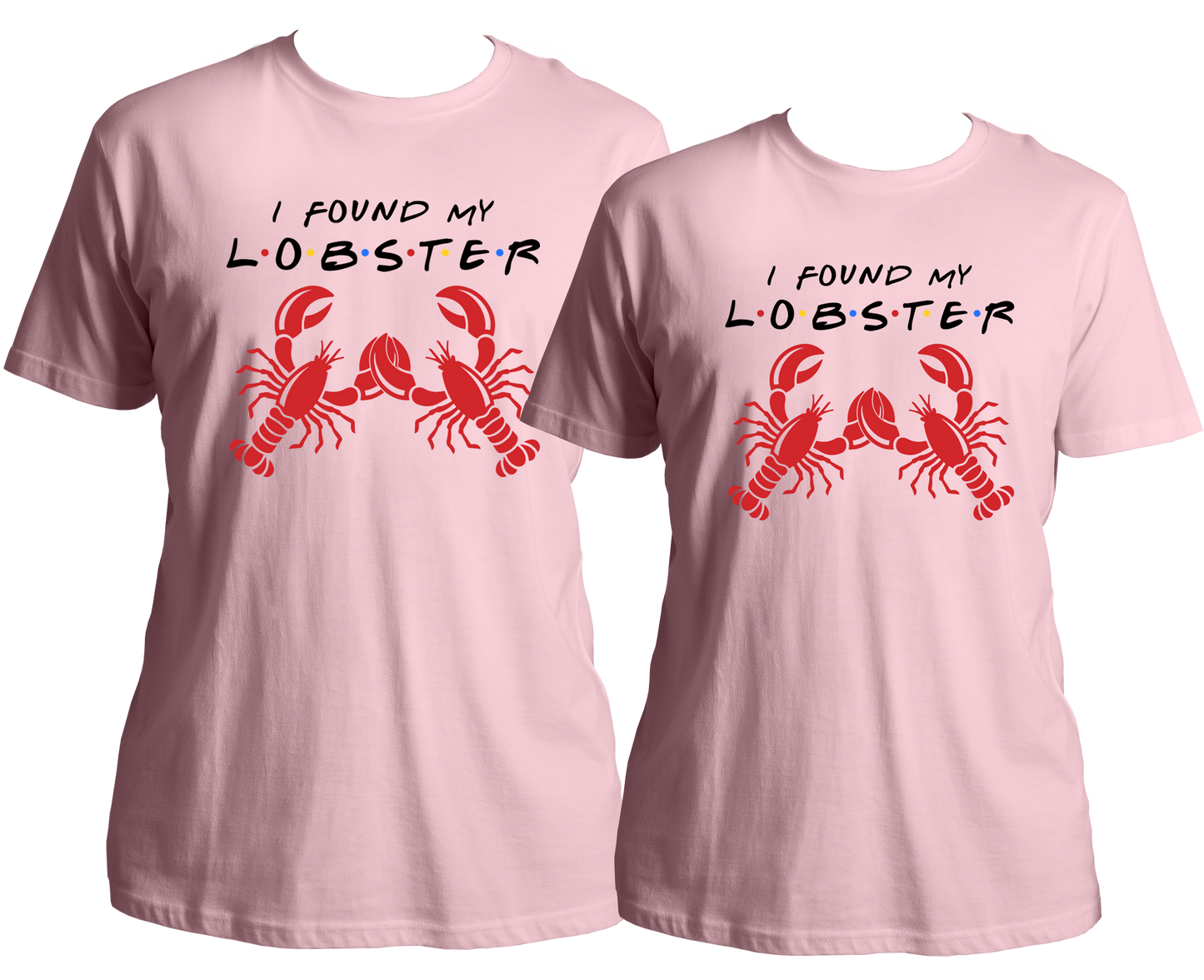 "Get ready to show off your 'lobster love' with our I Found My Lobster Couple Combo Unisex T-Shirts! Made with 100% cotton, these comfortable tees are specially designed for couples who are made for each other. Don't wait any longer, order now and celebrate your special bond with your partner!"