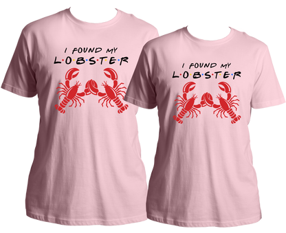 "Get ready to show off your 'lobster love' with our I Found My Lobster Couple Combo Unisex T-Shirts! Made with 100% cotton, these comfortable tees are specially designed for couples who are made for each other. Don't wait any longer, order now and celebrate your special bond with your partner!"