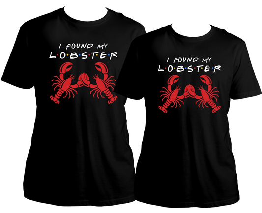 "Get ready to show off your 'lobster love' with our I Found My Lobster Couple Combo Unisex T-Shirts! Made with 100% cotton, these comfortable tees are specially designed for couples who are made for each other. Don't wait any longer, order now and celebrate your special bond with your partner!"