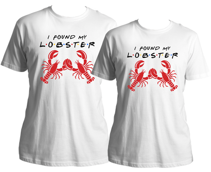 "Get ready to show off your 'lobster love' with our I Found My Lobster Couple Combo Unisex T-Shirts! Made with 100% cotton, these comfortable tees are specially designed for couples who are made for each other. Don't wait any longer, order now and celebrate your special bond with your partner!"