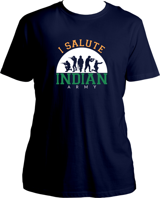 Honor and respect our brave Indian Army with these patriotic unisex t-shirts. Made of pure cotton, they offer a comfortable fit while showing appreciation for the armed forces who protect our borders. Perfect for anyone looking to express big respect for our beloved country and soldiers. #bhartiyasena #indianarmyhood #senakekapdhe