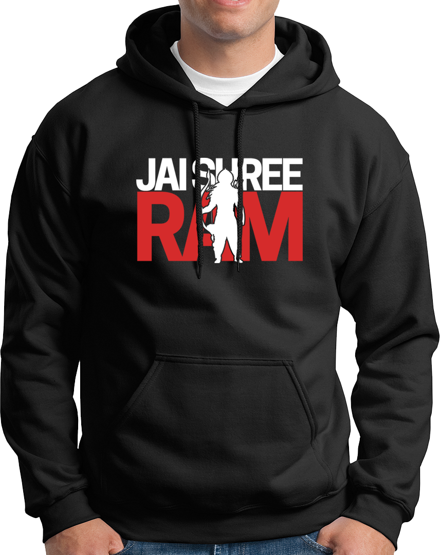 Show your devotion to Prabhu Ram with our Jai Shree Ram Unisex Hoodie. Perfect for all the Ram Bhakts out there, wear this hoodie and proudly display your love for Shree Ram. A must-have for any devotee.
