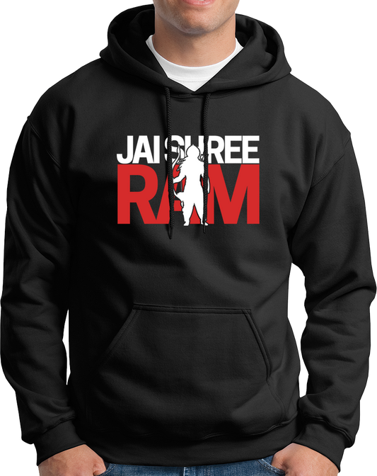 Show your devotion to Prabhu Ram with our Jai Shree Ram Unisex Hoodie. Perfect for all the Ram Bhakts out there, wear this hoodie and proudly display your love for Shree Ram. A must-have for any devotee.