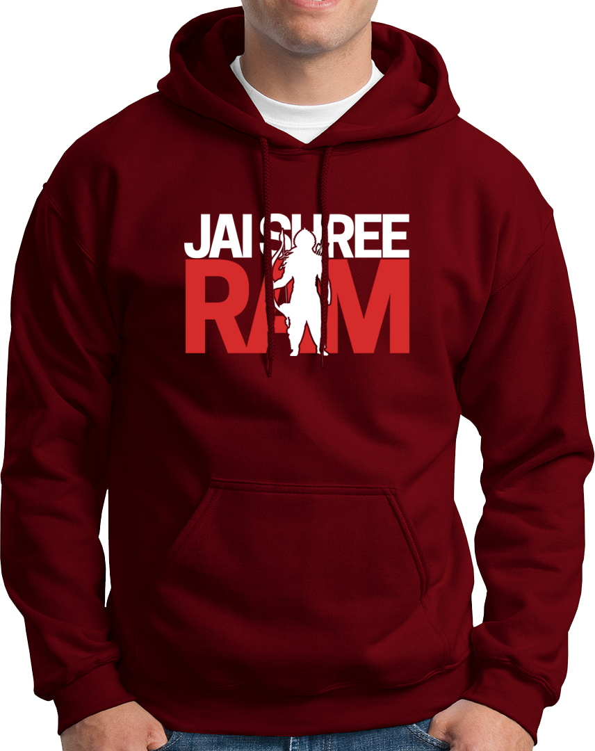 Show your devotion to Prabhu Ram with our Jai Shree Ram Unisex Hoodie. Perfect for all the Ram Bhakts out there, wear this hoodie and proudly display your love for Shree Ram. A must-have for any devotee.