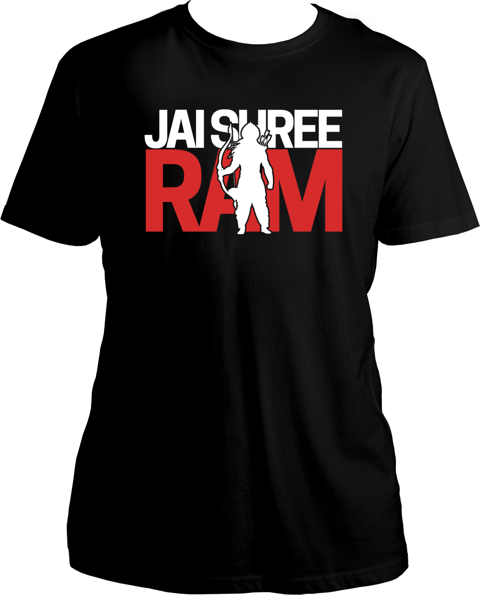 "Feel closer to Bhagwan Shree Ram with our Jai Shree Ram Unisex Cotton T-Shirts. Be a part of the welcoming at Ram Mandir in Ayodhya and devote yourself to Pabhu Ram. Show your love for Shree Ram with this comfortable and stylish t-shirt."
