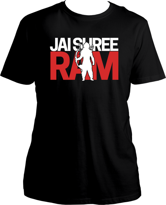 "Feel closer to Bhagwan Shree Ram with our Jai Shree Ram Unisex Cotton T-Shirts. Be a part of the welcoming at Ram Mandir in Ayodhya and devote yourself to Pabhu Ram. Show your love for Shree Ram with this comfortable and stylish t-shirt."