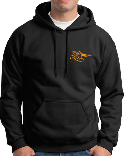 Black Jai Shree Ram unisex hoodie with Hindi जय श्री राम chest print by Garrari