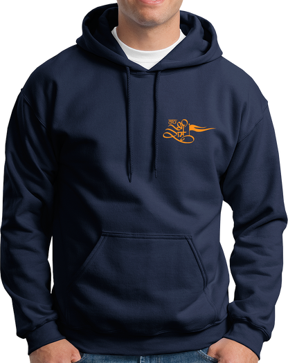 Navy Blue Jai Shree Ram unisex hoodie with Jai Shree Ram chest print by Garrari