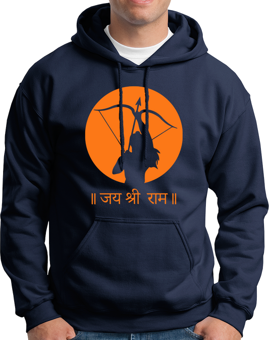 "Color yourself in devotion with our Jai Shree Ram unisex Hoodies. Celebrate the return of Bhagwan Ram in Ayodhya ji with this playful nod to devotion. Perfect for all Shree Ram devotees, this hoodie invites you to devote yourself to Prabhu Shree Ram. Jai Shree Ram!"