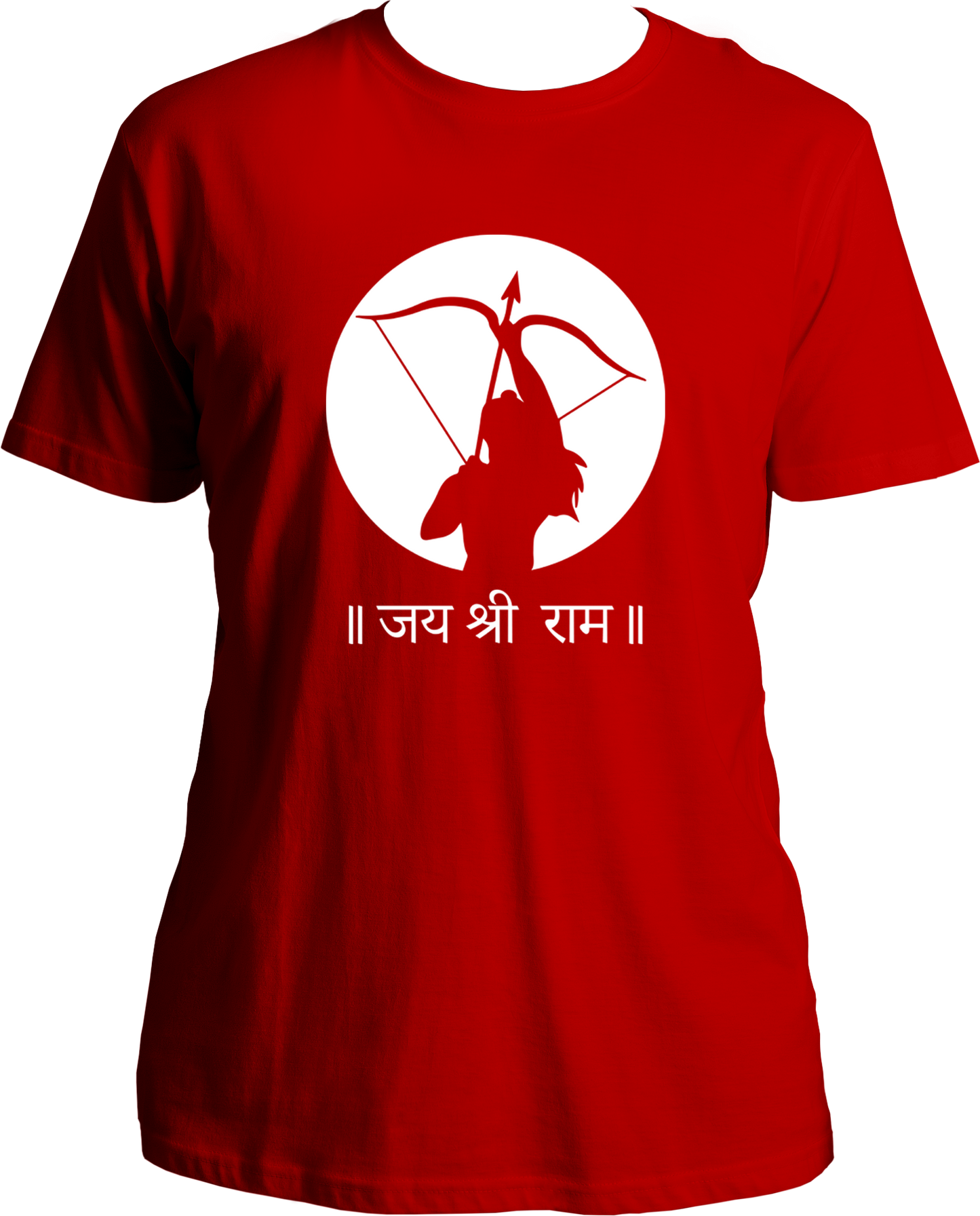 "Color yourself in devotion with our Jai Shree Ram unisex T-Shirts. Celebrate the return of Bhagwan Ram in Ayodhya ji with this playful nod to devotion. Perfect for all Shree Ram devotees, this t-shirt invites you to devote yourself to Prabhu Shree Ram. Jai Shree Ram!"