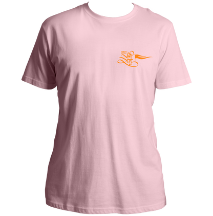 Baby Pink Jai Shree Ram unisex T-shirt with calligraphy devotional print by Garrari
