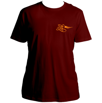 Maroon Jai Shree Ram unisex T-shirt with Jai Shree Ram chest print by Garrari