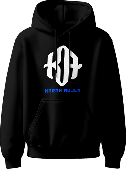 Karan Aujla unisex hoodie featuring the iconic KA logo, designed for Punjabi music fans seeking comfort and style.