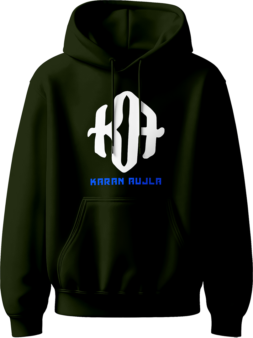 Karan Aujla unisex hoodie featuring the iconic KA logo, designed for Punjabi music fans seeking comfort and style.
