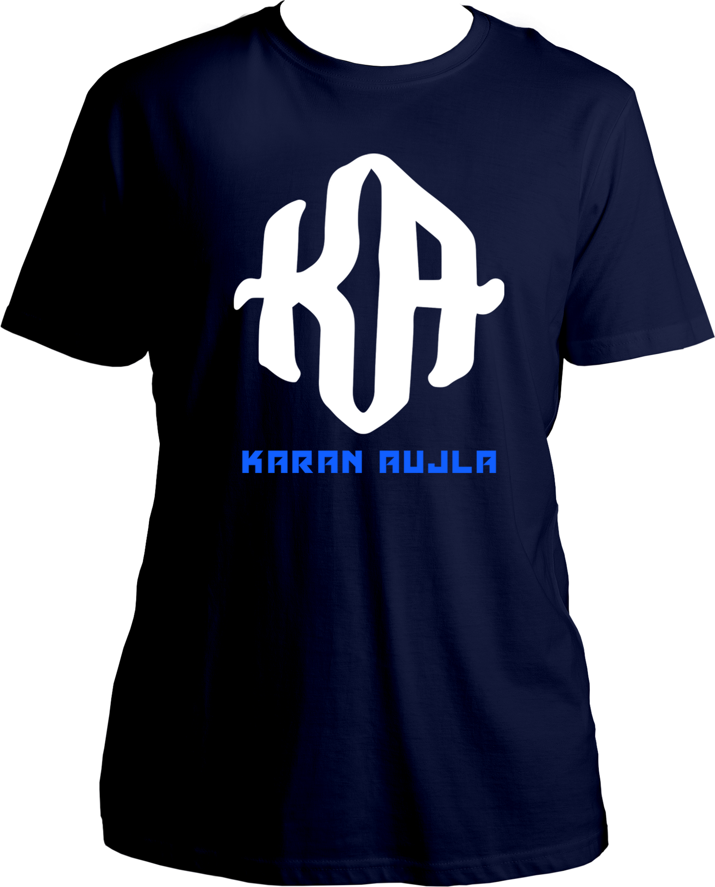 Unisex Karan Aujla T-shirt featuring iconic KA logo, perfect for fans of Punjabi music.