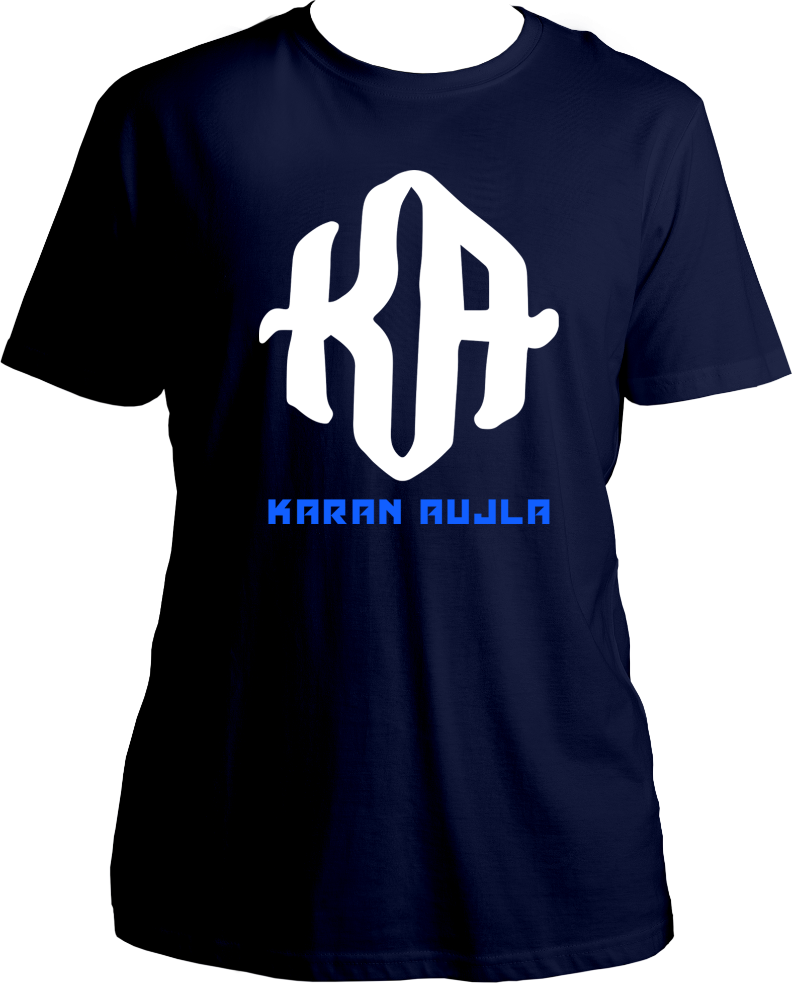 Unisex Karan Aujla T-shirt featuring iconic KA logo, perfect for fans of Punjabi music.
