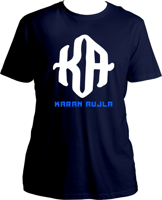 Unisex Karan Aujla T-shirt featuring iconic KA logo, perfect for fans of Punjabi music.