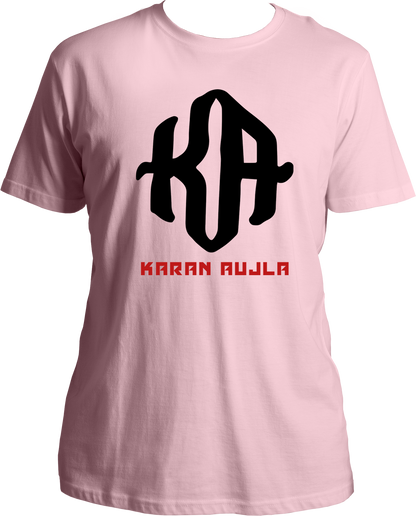 Unisex Karan Aujla T-shirt featuring iconic KA logo, perfect for fans of Punjabi music.