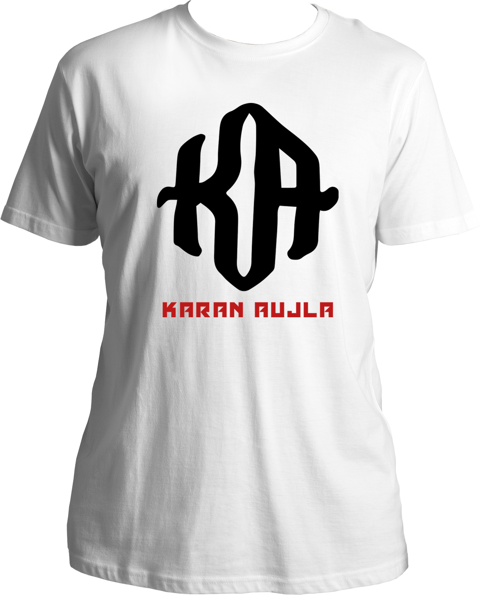 Unisex Karan Aujla T-shirt featuring iconic KA logo, perfect for fans of Punjabi music.