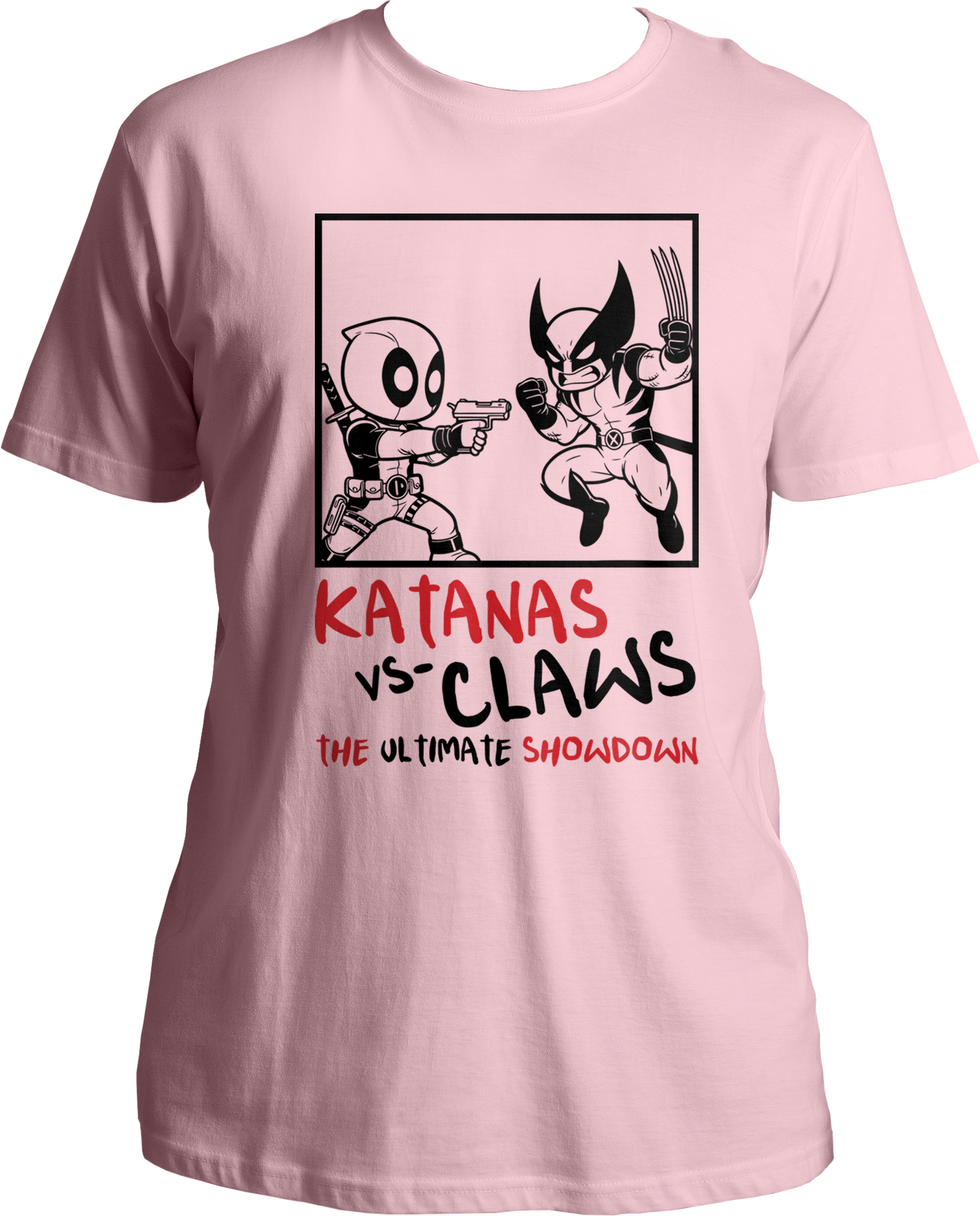 Katanas Vs Claws Deadpool & Wolverine Unisex T-Shirts.