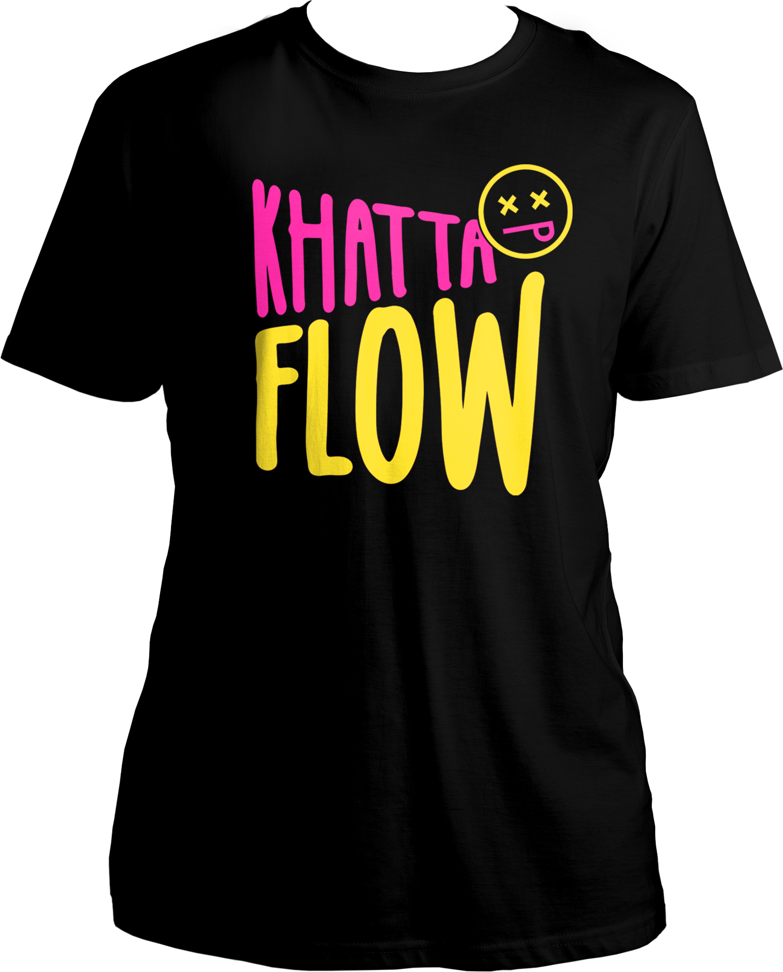Featuring a design that captures the essence of "Khatta Flow," this tee is a must-have for every fan of thought-provoking lyrics, powerful storytelling, and infectious beats.  Krsna's verses intertwine seamlessly with Seedhe Maut's signature style, creating a musical masterpiece that resonates with authenticity and raw talent. Now, you can wear your admiration for their collaborative artistry with pride and style.