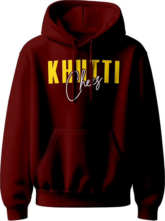 Khutti Diljit Dosanjh Unisex Hoodie featuring bold “Khutti” text inspired by Diljit Dosanjh’s lyrics and Jatt swag.