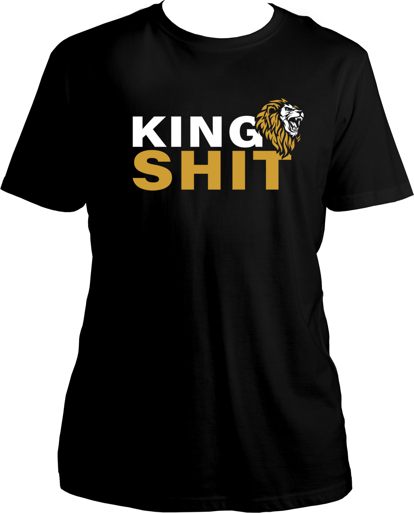 "Unleash your inner king with our King Shit unisex t-shirt! Featuring a roaring lion, this bold and stylish shirt is inspired by the latest Punjabi track. Made with pure cotton, it's perfect for showing off your swag. Don't miss out, invite all the Punjabi boys to shop this amazing t-shirt now!"